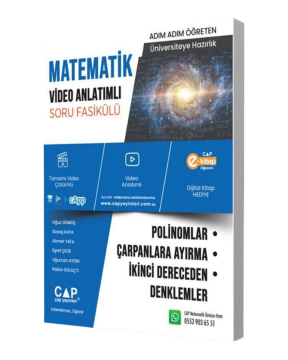Çap Yayınları Polinomlar Çarpanlara Ayırma İkinci Dereceden Denklemler Konu Anlatımlı Soru Bankası