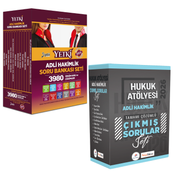 Dizgi Kitap 2026 Hukuk Atölyesi Adli Hakimlik Orijinal Çıkmış Sorular Seti ve Yetki Yayınları Adli Hakimlik Soru Bankası Seti