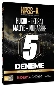 KPSS A Grubu 5 Deneme Çözümlü - Murat Güzelli İndeks Akademi Yayıncılık