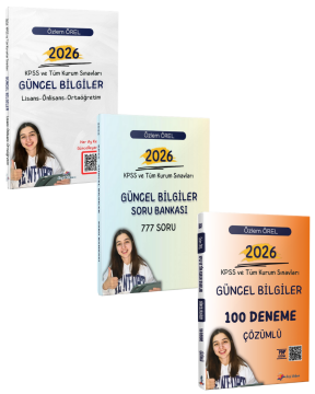 Dizgi Kitap 2026 KPSS ve Tüm Kurum Sınavları Güncel Bilgiler 3'lü Set Özlem Örel