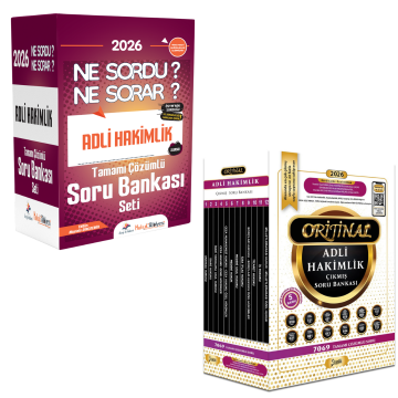 Dizgi Kitap 2026 Hukuk Atölyesi Adli Hakimlik Ne Sordu Ne Sorar Soru Bankası Seti ve Yetki Yayınları Orijinal Adli Hakimlik Çıkmış Soru Bankası Seti