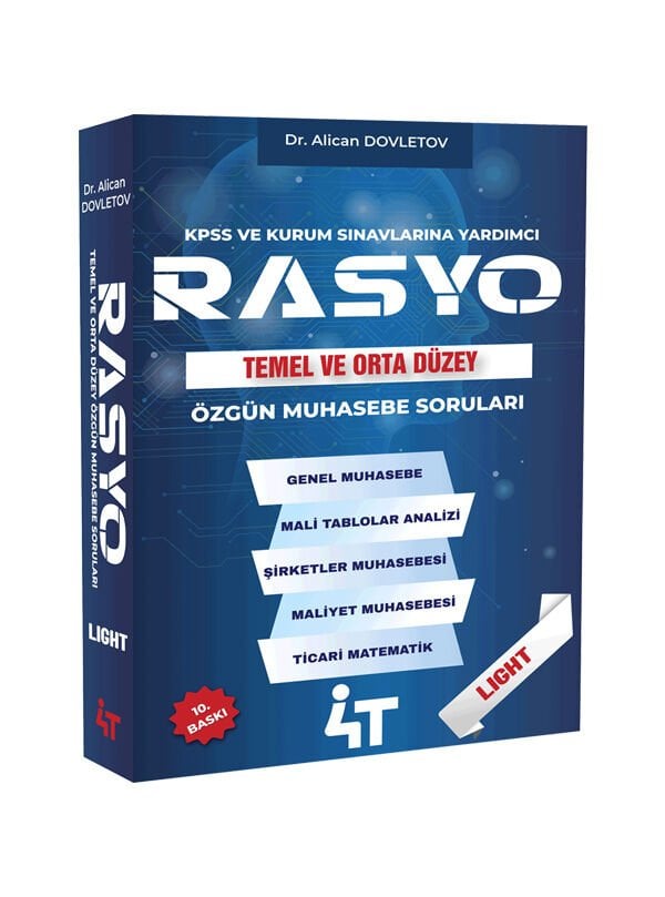 Rasyo Lıght Özgün Muhasebe Soruları 4T Yayınları