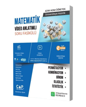 Çap Yayınları Matematik Permütasyon Kombinasyon Binom Olasılık İstatistik Konu Anlatımlı Soru Bankası