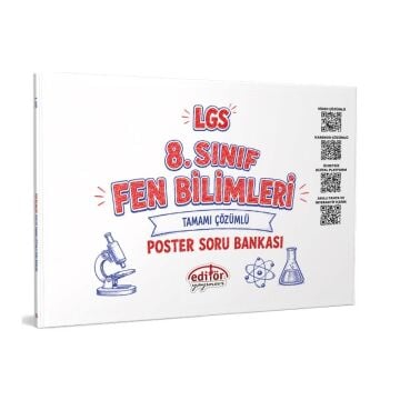 Editör Yayınları LGS 8. Sınıf Fen Bilimleri Poster Soru Bankası