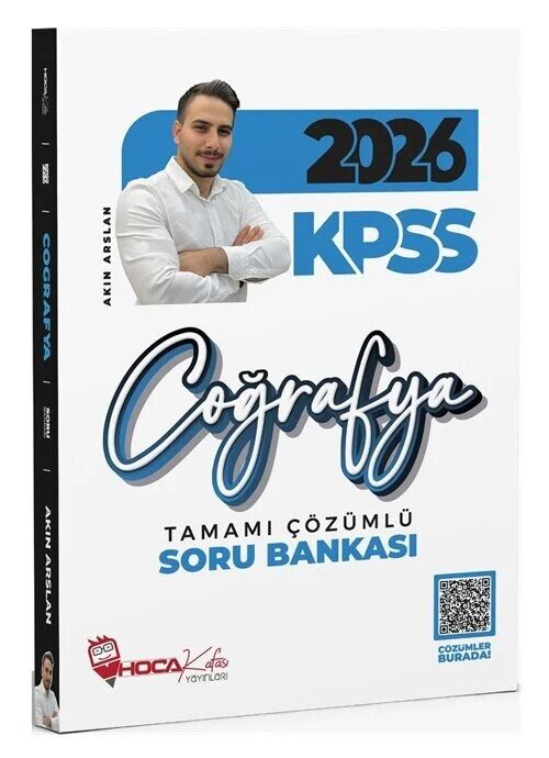 2026 KPSS Coğrafya Soru Bankası Çözümlü - Akın Arslan Hoca Kafası Yayınları