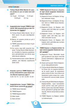 Dizgi Kitap Dikkat Kpss A Anayasa Hukuku Açıklamalı Soru Bankası 2025 Serhat Güven