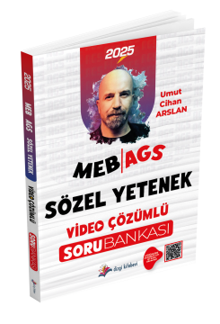 Dizgi Kitap 2025 MEB AGS Sözel Yetenek Tamamı Video Çözümlü Soru Bankası Umut Cihan Arslan