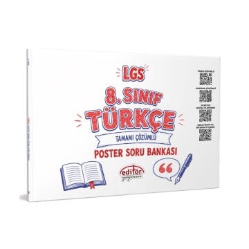 Editör Yayınları LGS 8. Sınıf Türkçe Poster Soru Bankası