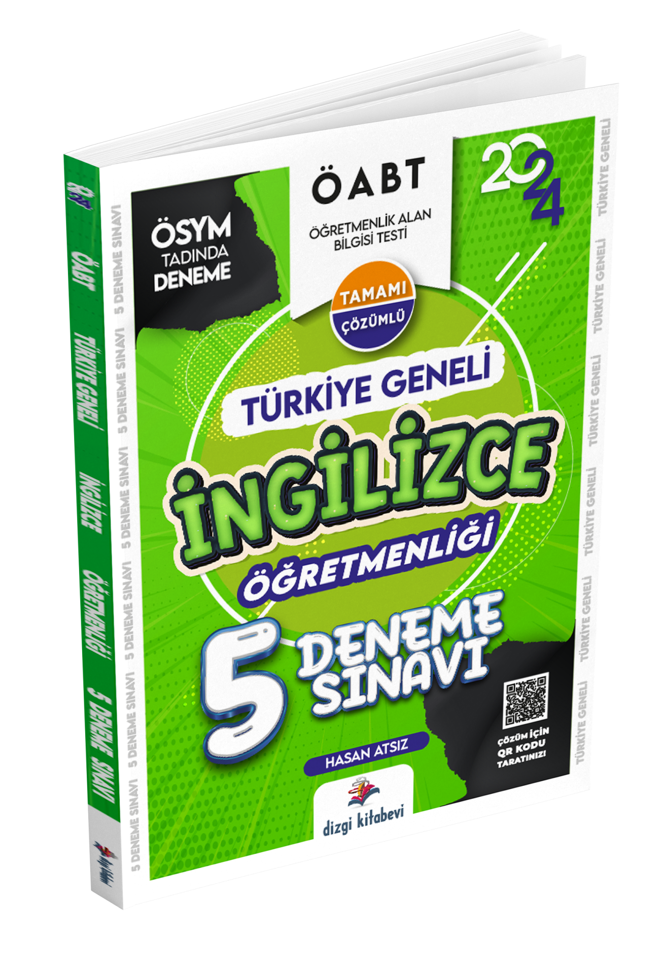 Dizgi Kitap Kpss İngilizce Öğretmenliği Türkiye Geneli 5 Deneme Sınavı 2024 Hasan Atsız