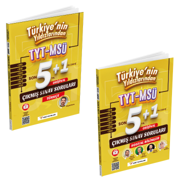 2024 Tyt-Msü Türkçe + Sosyal Bilimler Son 6 Yıl Video Çözümlü Orijinal Çıkmış Sorular Seti