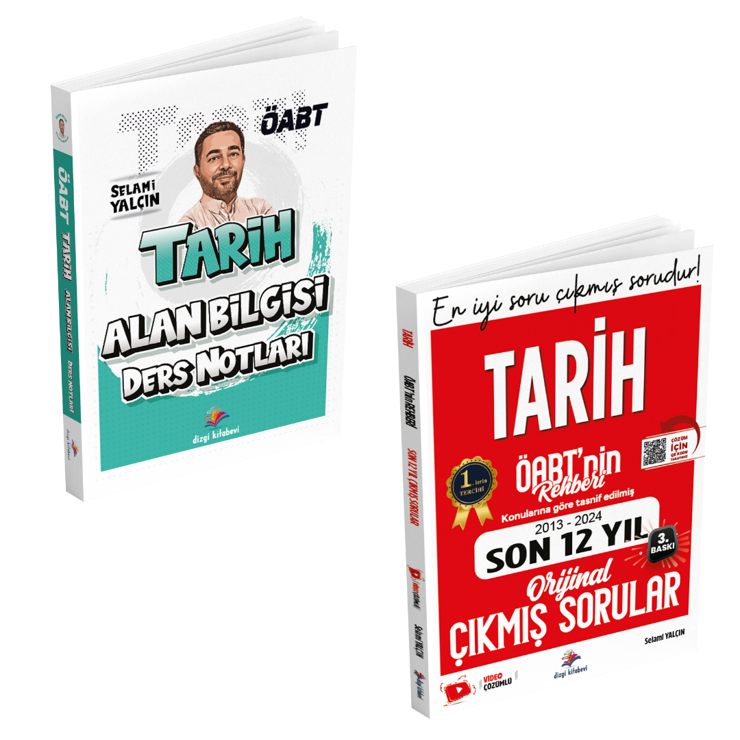 Dizgi Kitap Meb Ags Öabt Tarih Alan Bilgisi Ders Notları ve Son 12 Yıl Video Çözümlü Çıkmış Sorular Seti 2025 Selami Yalçın