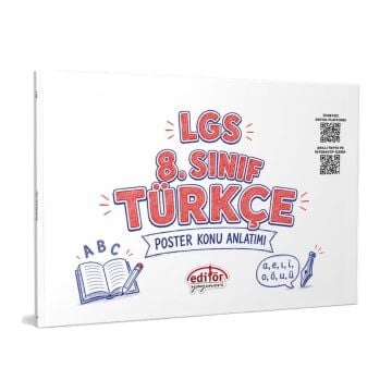 Editör Yayınları LGS 8. Sınıf Türkçe Poster Konu Anlatımlı