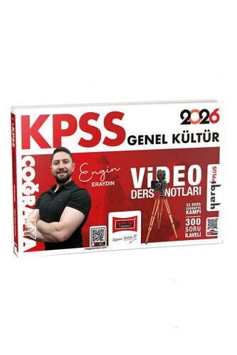 2026 KPSS Genel Kültür Coğrafya Video Ders Notları (Engin Eraydın) Yargı Yayınları
