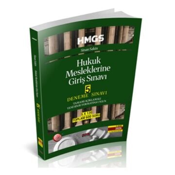 Savaş Yayınları HMGS Hukuk Mesleklerine Giriş Sınavı 5 Deneme Sınavı