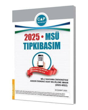 Çap Yayınları 2025 MSÜ Tıpkı Basım Çıkmış Sorular