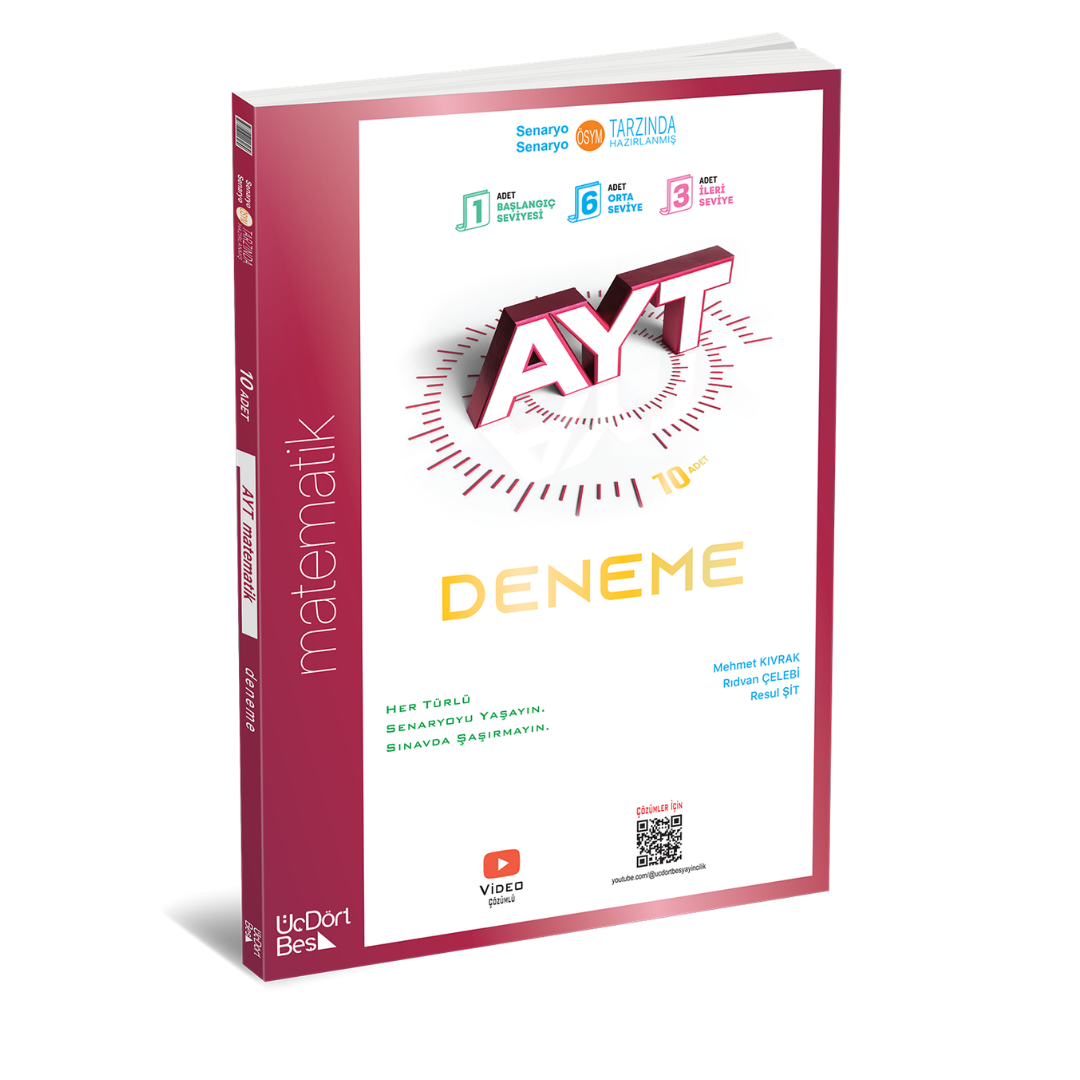 2026 Model AYT 8 li Matematik Deneme Üç Dört Beş Yayınları