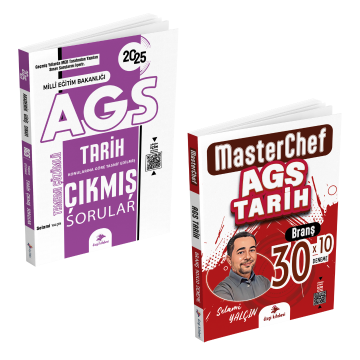 Dizgi Kitap 2025 MasterChef MEB AGS Tamamı Video Çözümlü Tarih Çıkmış Sorular ve 30 Branş Deneme Seti Selami Yalçın