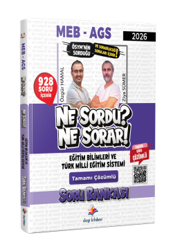 Dizgi Kitap 2026 MEB AGS Eğitim Bilimleri ve Türk Milli Eğitim Sistemi Ne Sordu Ne Sorar Tamamı Video Çözümlü Soru Bankası Özgür Hamal Ziya Sümer
