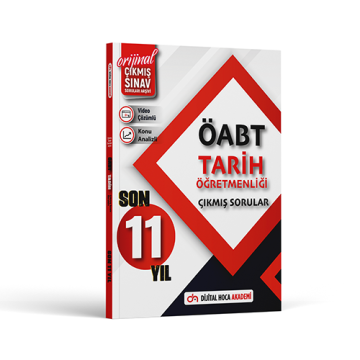 Dijital Hoca 2024 ÖABT Tarih Öğretmenliği Son 11 Yıl Orijinal Çıkmış Sınav Soruları Konu Analizli-Video Çözümlü Dijital Hoca Akademi