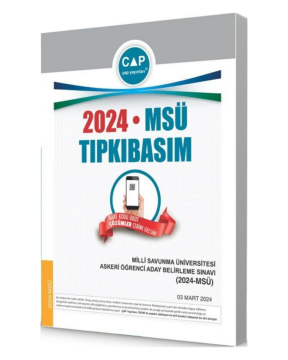 Çap Yayınları 2024 MSÜ Tıpkı Basım Çıkmış Sorular