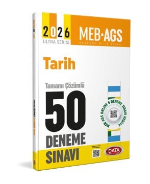 2026 AGS Tarih Tamamı Çözümlü 50 Deneme Sınavı Data Yayınları