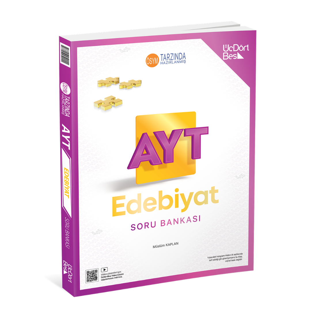 2026 AYT Edebiyat Soru Bankası Üç Dört Beş Yayınları