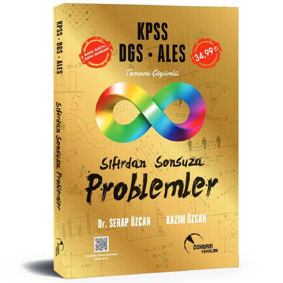 Doktrin KPSS DGS ALES Sıfırdan Sonsuza Problemler Konu Özetli Soru Bankası - Kazım Özcan Doktrin Yayınları