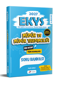 Dizgi Kitap 2027 MEB EKYS Müdür ve Müdür Yardımcılığı Soru Bankası 6. Baskı Fatih Sesli