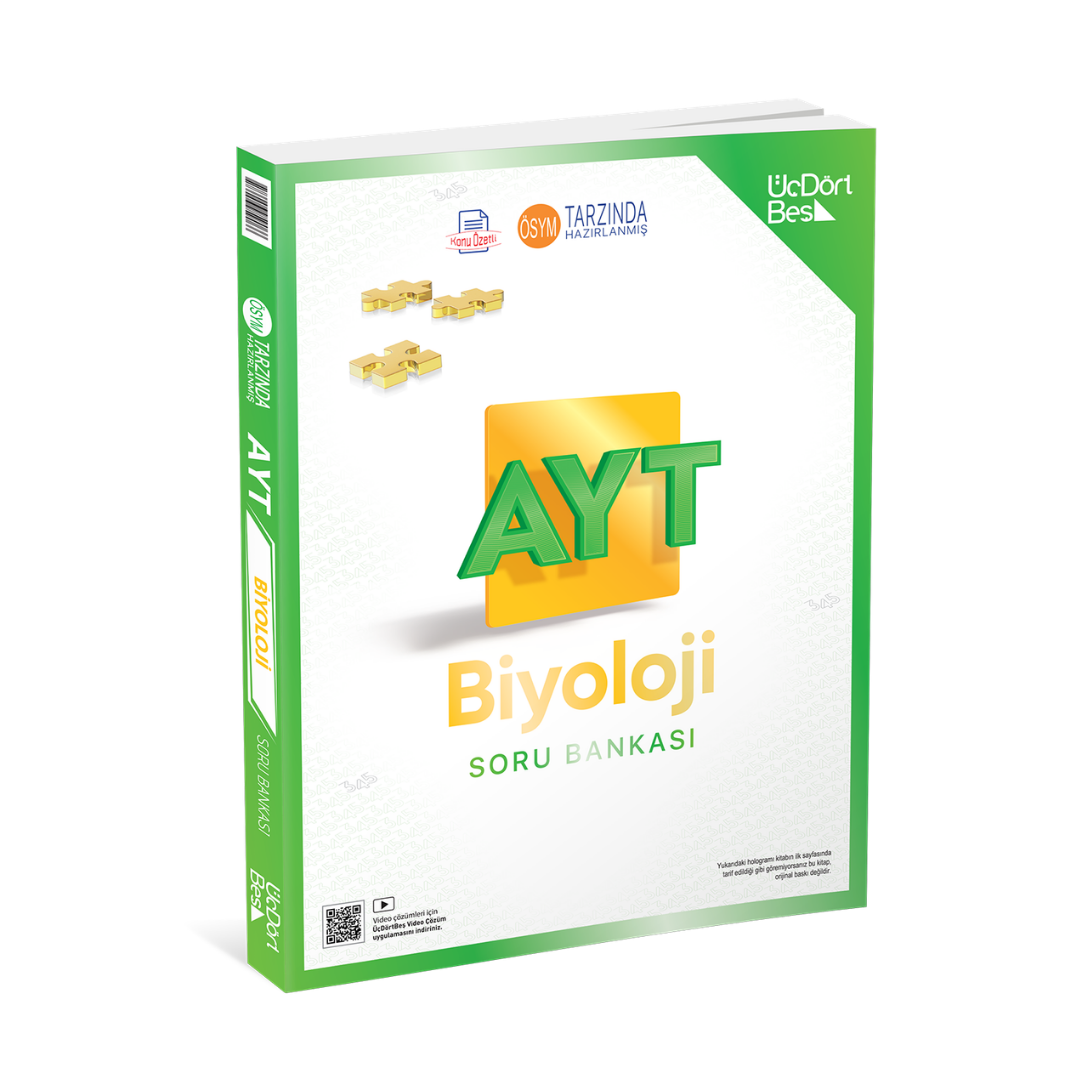 2026 AYT Biyoloji Soru Bankası Üç Dört Beş Yayınları