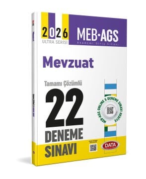 2026 AGS Mevzuat Tamamı Çözümlü 22 Deneme Sınavı Data Yayınları