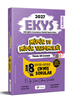 Dizgi Kitap 2027 MEB EKYS Müdür ve Müdür Yardımcılığı Tamamı Qr Çözümlü Son 8 Yıl Çıkmış Sorular Fatih Sesli 5. Baskı