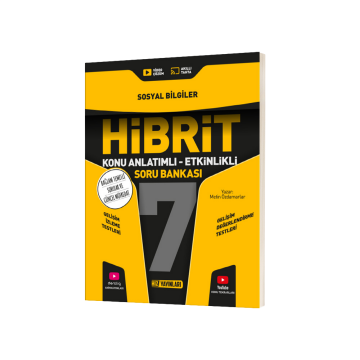 Hız Yayınları 7. Sınıf Sosyal Bilgiler Hibrit Konu Anlatımlı Etkinlikli Soru Bankası