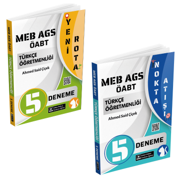 Meb Ags ÖABT Türkçe Öğretmenliği Nokta Atışı ve Yeni Rota PDF Çözümlü 5 Deneme Seti Ahmed Said Çiçek Adem Hakan Uzem﻿