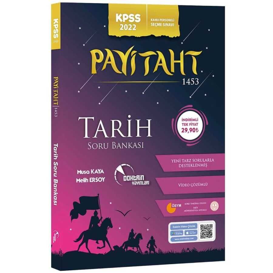 Doktrin KPSS Tarih PAYİTAHT 1453 Soru Bankası Video Çözümlü Doktrin Yayınları