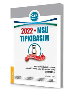 Çap Yayınları 2022 MSÜ Tıpkı Basım Çıkmış Sorular