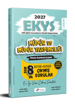 Dizgi Kitap 2027 MEB EKYS Müdür ve Müdür Yardımcılığı Tamamı Açıklamalı Çözümlü Son 8 Yıl Çıkmış Sorular Fatih Sesli 5. Baskı