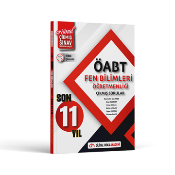 Dijital Hoca 2024 ÖABT Fen Bilimleri Son 11 Yıl Orijinal Çıkmış Sınav Soruları Video Çözümlü