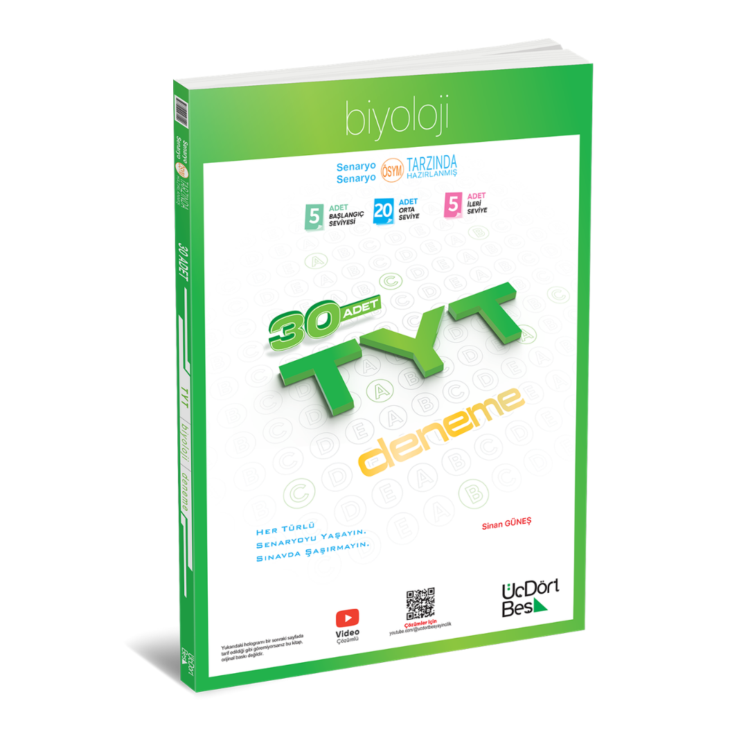 2026 TYT Biyoloji 30 Deneme Üç Dört Beş Yayınları