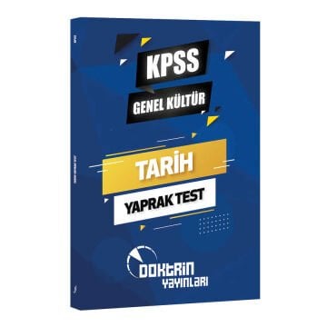 Doktrin KPSS Tarih Yaprak Test Doktrin Yayınları