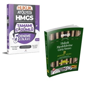 Dizgi Kitap 2026 Hukuk Atölyesi HMGS Hukuk Mesleklerine Giriş Sınavı 5 Deneme Sınavı ve Savaş Yayınları HMGS Hukuk Mesleklerine Giriş Sınavı 5 Deneme Sınavı Seti