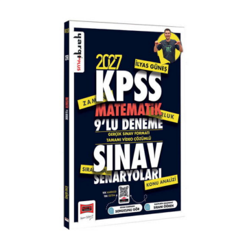 Yargı Yayınları 2027 KPSS Matematik Sınav Senaryoları Tamamı Video Çözümlü 9 Deneme İlyas Güneş