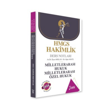 Yetki Yayınları 2026 ÇSA Milletlerarası Hukuk Milletlerarası Özel Hukuk Ders Notları