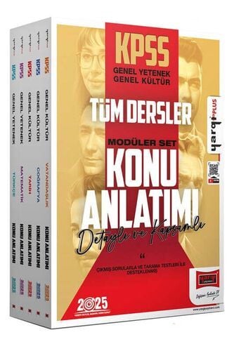 Yargı Yayınları 2025 KPSS GK-GY Konu Anlatımlı Modüler Set