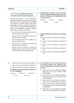 Dizgi Kitap Meb Ags TOP 7 Tamamı Video Çözümlü Fasiküller Halinde 7 Deneme Sınavı