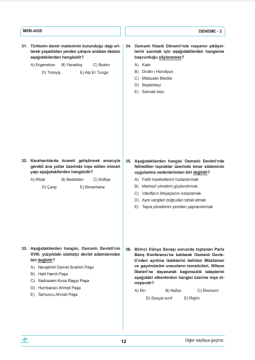 Dizgi Kitap Meb Ags TOP 7 Tamamı Video Çözümlü Fasiküller Halinde 7 Deneme Sınavı