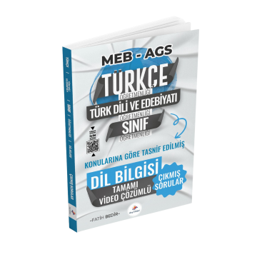 Dizgi Kitap 2026 Meb Ags ÖABT Türkçe, Türk Dili ve Edebiyatı, Sınıf Öğretmenliği Konularına Göre Tasnif Edilmiş Dil Bilgisi Tamamı Video Çözümlü Son 13 Yıl Çıkmış Sorular Fatih Bedir