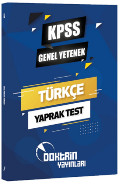 Doktrin Yayınları KPSS Türkçe Yaprak Test