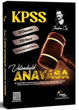 Doktrin KPSS Vatandaşlık 50 Deneme ve Genel Tekrar Testi Çözümlü - İbrahim Öz Doktrin Yayınları