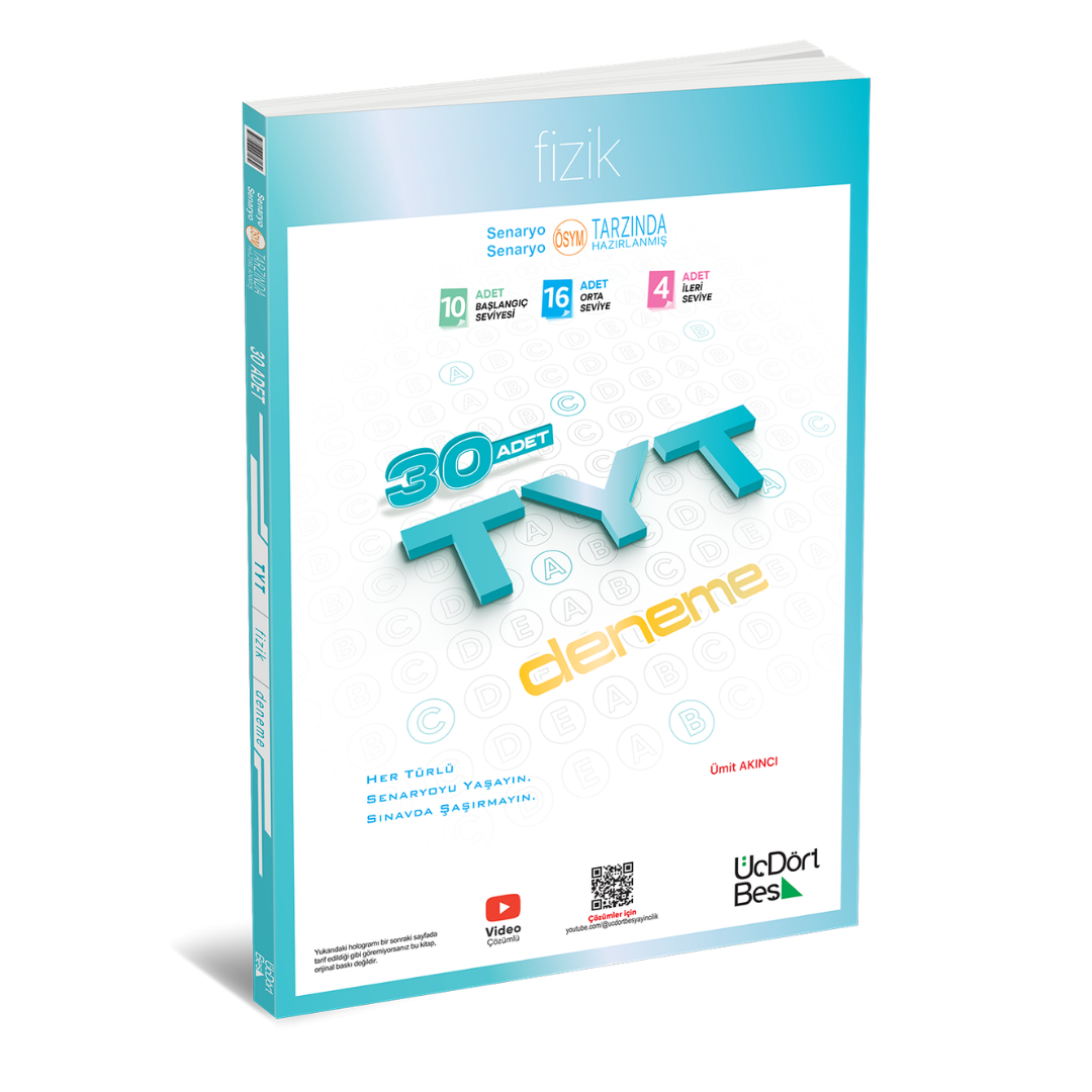2026 AYT Fizik 20 Deneme Üç Dört Beş Yayınları