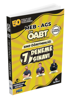 Dizgi Kitap Meb Ags Sınıf Öğretmenliği  Tamamı Çözümlü Fasiküller Halinde 7 Deneme Sınavı